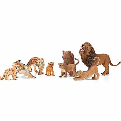 BOLZRA Safari Animals Figures Toys, Realistic Jumbo Wild Zoo Animals  Figurines Plastic African Jungle Animals Playset for Kids Toddlers, 14  Piece Gift