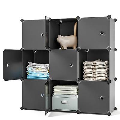 Cube Storage Organizer, 20-Cube Closet Organizer Shelves Cubes DIY Plastic  Cabinet Closet Storage Organization Systems Wardrobe for Bedroom Living  Room Office 