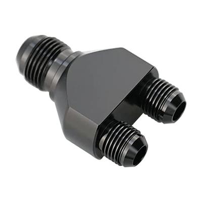 KRD PERFORMANCE Aluminum Y Block Adapter Fittings -8 AN male