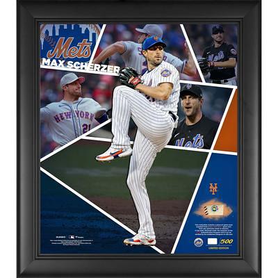 Max Scherzer New York Mets Autographed Framed 16 x 20 Pitching in White  Jersey Photograph