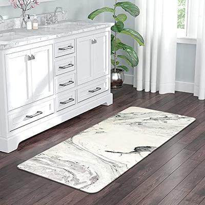 Ombre Bath Rug and Toilet Rugs U-Shaped Size 20x32 and 20x24 in Grey, 2 in  set