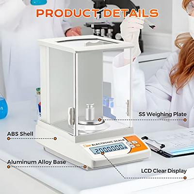 U.S. Solid Analytical Balance 100gx0.001g 1mg Lab Digital Precision Scale 