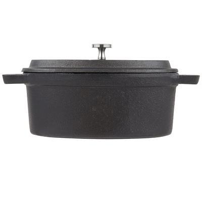 Valor 16 oz. Pre-Seasoned Mini Cast Iron Pot with Cover