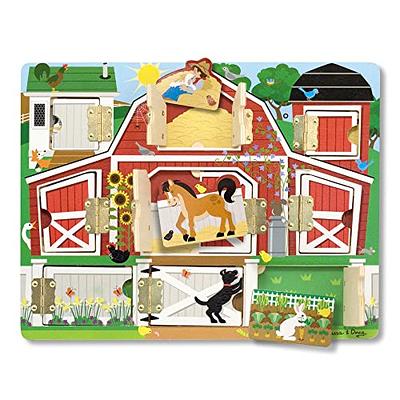 Etna Wood Peg Puzzle Set With 6 Puzzles And Wire Storage Rack – Abc,  Numbers, Shapes, Vehicles And Animals Educational Puzzles For Kids 3 And up  –