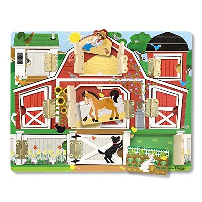 Etna Wood Peg Puzzle Set With 6 Puzzles And Wire Storage Rack – Abc,  Numbers, Shapes, Vehicles And Animals Educational Puzzles For Kids 3 And up  – Wooden Puzzles For Children Aged