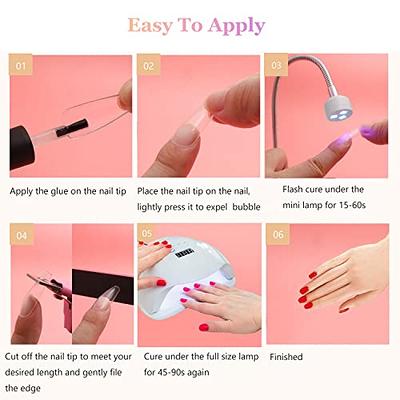 36W Gooseneck LED UV Nail Lamp, UV Light for Gel Nails Hands Free, Mini  Portable Nail Dryer, Gel UV Light Gel Nail Curing Lamp, Nail Art  Accessories