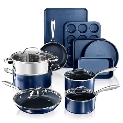 Granitestone Blue 2.5qt. Sauce Pan with Tempered Glass Lid, Color: Blue -  JCPenney