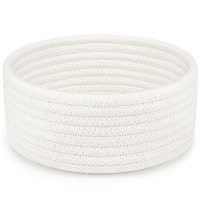  INDRESSME Small Rope Basket Round Woven Storage