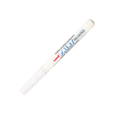 uni Paint Marker, Bullet Point, White, Dozen