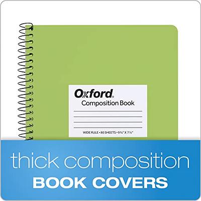 Oxford Composition Book, 9-3/4 x 7-1/2, Wide Rule, Black Marble