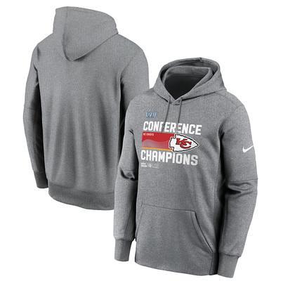 Men's Nike Heathered Charcoal/Red Kansas City Chiefs Performance Hoodie  T-Shirt