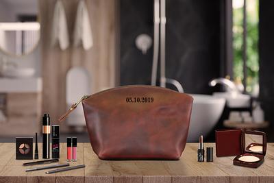 Monogrammed Make-Up Bag
