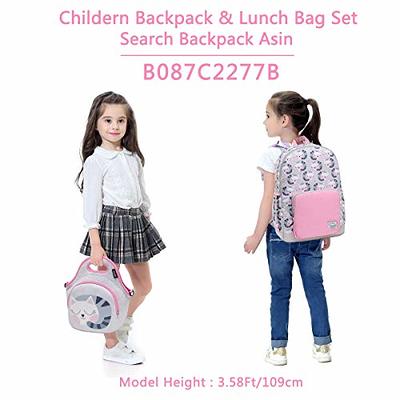 VASCHY Lunch Box Bag for Girls, Lightweight Neoprene Lunch Tote for Toddler  Kids Girls to School Daycare Kindergarten Cute Cats