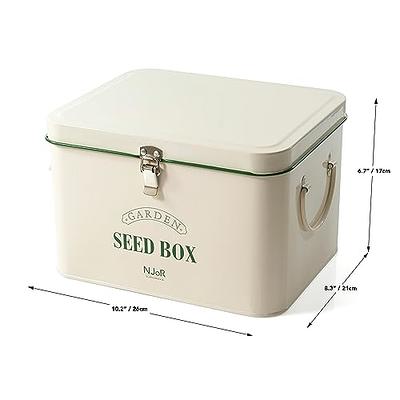 120 Grids Seed Storage Box, Plastic Seed Organizer with Label