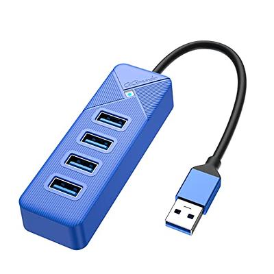 4 Ports USB Hub, USB 3.0 Hub USB Splitter USB Expander for Laptop, Flash  Drive, HDD, Console, Printer, Camera,Keyboard