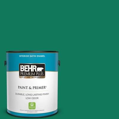 BEHR Premium Plus 5 gal. #P420-4A Gem Silica Semi-Gloss Enamel Low Odor Interior Paint & Primer