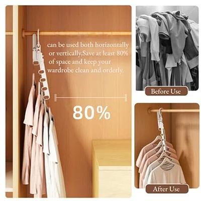 Clothes Drying Hanger with 12 Clips, 2 Pack Small Folding Portable Hanging  Drying Rack,Drip Foldable Hanging Rack, 360° Rotatable Hook for Drying