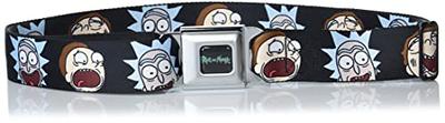 Buckle-Down boys Seatbelt Rick and Morty Kids Belt, Rick Morty, 1.0 Wide -  Fits Pant Size 20-36 US - Yahoo Shopping