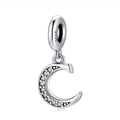 CINKOLA 925 sterling Silver Letter Charms A-Z Alphabet Beads with