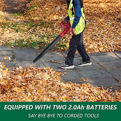 Cordless Leaf Blower, T TOVIA 21V Battery Powered Leaf Blower with 2Pcs  2.0Ah Batteries and Charger, 150MPH 140CFM Lightweight Mini Leaf Blower for  Lawn Care, Snow Blow, Yard Clean - Yahoo Shopping