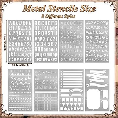 Metal Journal Stencils Vine Stainless Steel Stencil Templates Tool for  Painting Wood Burning Carving Pyrography Engraving