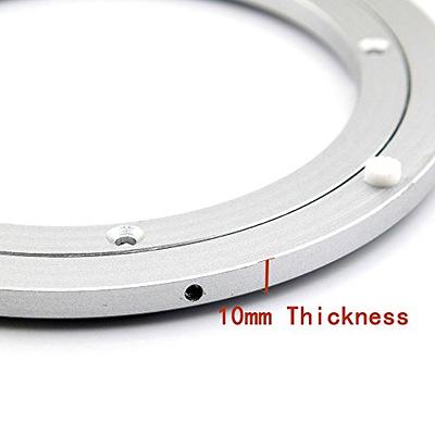 TamBee Aluminum Lazy Susan Heavy Duty Metal Rotating Hardware Turntable  Bearing Ring Lazy Susan Base Only (8-Inch Heavy Duty)