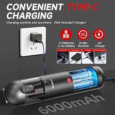 Cordless Handheld Vacuum Cleaner, Car Vacuum Cordless Rechargeable with 20  Mins Runtime, Powerful Lightweight Hand Held Vacuum with 10000 Pa Strong