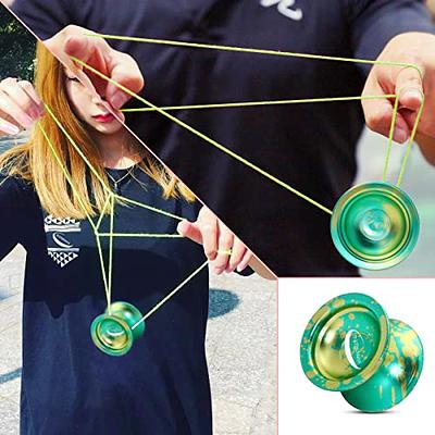 Yoyo Professional Unresponsive Yo Yo for Kids 8-12, Fingerspin Yoyo for  Adults Kids Beginners, Metal Trick Yoyo, Pro Yo-Yo with 10 Strings, Yoyo  Case