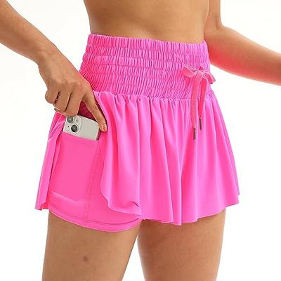 Blaosn Womens Flowy Athletic Shorts High Waisted with Pockets Gym Yoga  Workout Running Tennis Skirt Sweat Skort Spandex Lounge Cute Teen Girls  Trendy Clothes Casual Summer Outfits(S,Rose Pink) - Yahoo Shopping