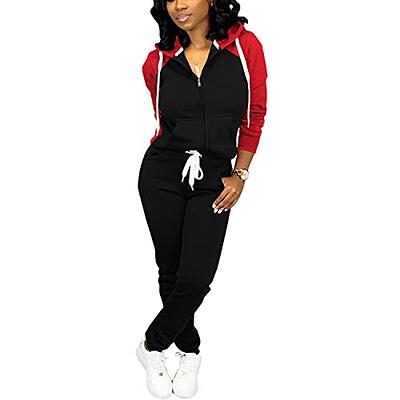 Tracksuit Women Sweat Suits Casual Two Piece Set Top And Pants