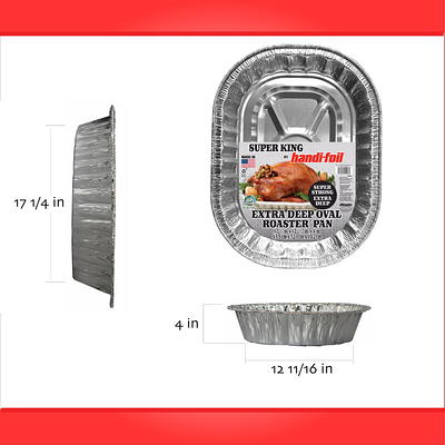 Handi-Foil Aluminum Foil Rectangular Roaster/Baker Pans, 3 Count 11.75 x  9.38 x 2.31