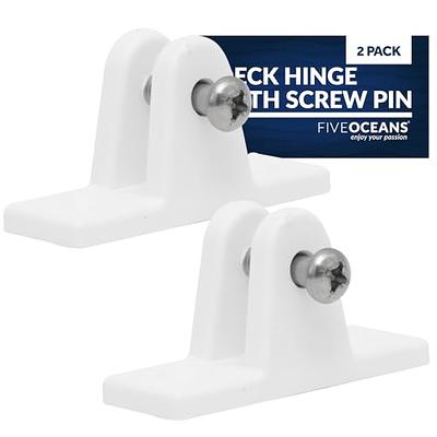 Five Oceans FO1879-M2 Marine Bimini Top 90 Degree Deck Hinge with Screw  Pin, White Nylon, Ideal for Pontoon, Fishing, Ski Boats, 2-Pack - Yahoo  Shopping