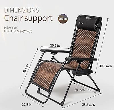 Suncrown Adjustable Black Metal Outdoor Recliner with Brown Cushions