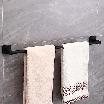 Ilyapa 3 Piece Matte Black Wall Mounted Bathroom Hardware Set - Towel -  ilyapa