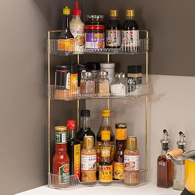 Dyiom 3-Tier Kitchen Spice Rack, Freestanding Stackable Organizer