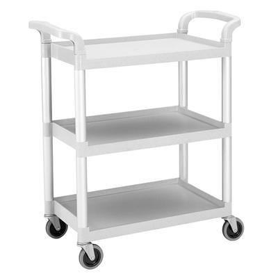 Rubbermaid FG9T6700BLA Black 2-Shelf Utility Cart