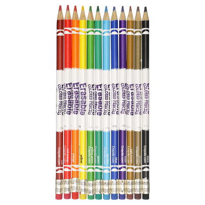 Crayola Erasable Colored Pencils, Kids At Home Activities, 24