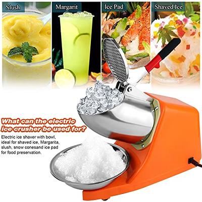 Countertop Electric Ice Crusher Crushed Ice Maker Shaver Machine Party Bar  Drink