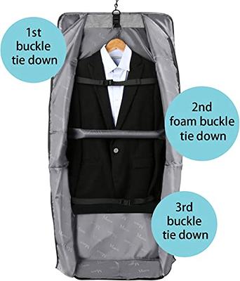 Garment Bags for Travel, Large Suit Travel Bag for Men Women with Shoulder  Strap, Mancro Convertible Carry On Garment Bag Gift for Business Trip - 2