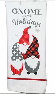 Holiday Time Merry Christmas Kitchen Oven Mitts Red Black Santa Claus Set  of 2