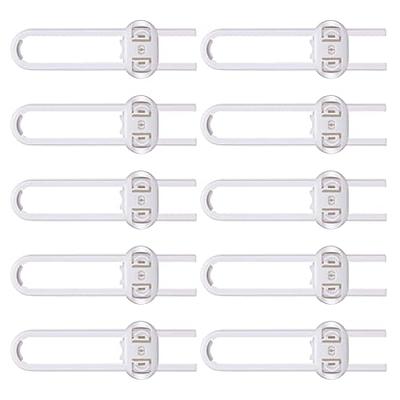 10 Pack Sliding Cabinet Locks for Babies U-Shaped Baby Proofing Cabinets  Child