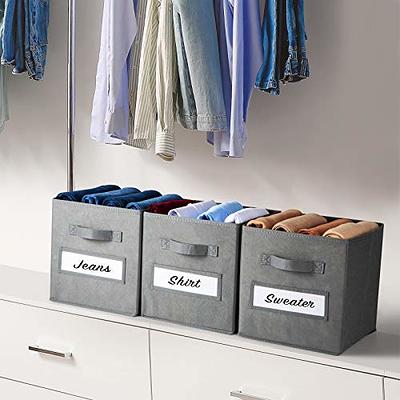 Casafield Set of 6 Collapsible Fabric Cube Storage Bins - 11 Foldable  Cloth Baskets for Shelves, Cubby Organizers & More