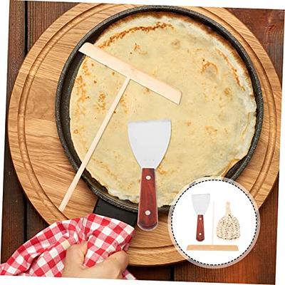 KJHBV 1 Set Scrub Tool Turner Spatula Bread Loaf Pans Wisking Tool Electric  Pancake Maker Electric Crepe Spreader Spatula Wooden Spreader Stick  Household Pancake Spatula Grilling Oil Mop - Yahoo Shopping