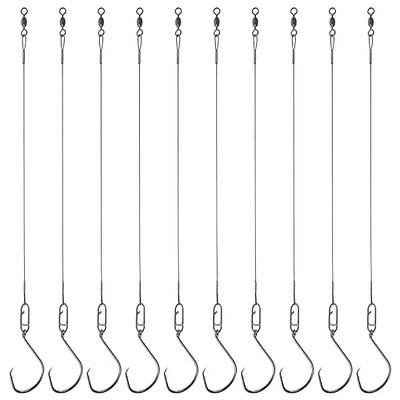 Fishing Hook Rigs with 49 Strands Steel Leaders-Saltwater Surf Fishing  Tackle Kit Heavy Duty Hooks (22#, 5 Hooks Rig) - Yahoo Shopping