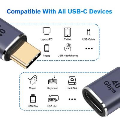 40Gbps USB 4 Type-C Female To USB4 Female Coupler USB-C Adapter