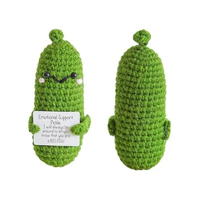 Voyyphixa Mini Funny Positive Cucumber, Cute Crochet Positive Potato with  Encouragement Card Handmade Emotional Support Pickle for Birthday Gifts  Room Decoration (1PC Pickle) - Yahoo Shopping