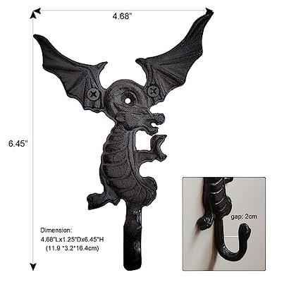 CatchDragon Rustic Cast Iron Coat Hooks Wall Mount,Decorative Wall Hooks  Hangers for Hanging Coat Towels Key Bag Hat(Set of 2pcs) (Dragon-1) - Yahoo  Shopping