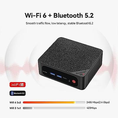  Beelink Mini PC SER5 MAX, AMD Ryzen 7 5800H(Up to 4.4GHz), 16GB  DDR4+500GB PCIe3.0 SSD, TDP 54W Mini-pc, Mini Desktop Computers Support 4k  Triple Display/WiFi 6/BT5.2/1000Mbps for Home/Office : Electronics