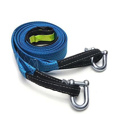 Kinetic Recovery Tow Rope Heavy Duty with Safety U-Shaped Hooks