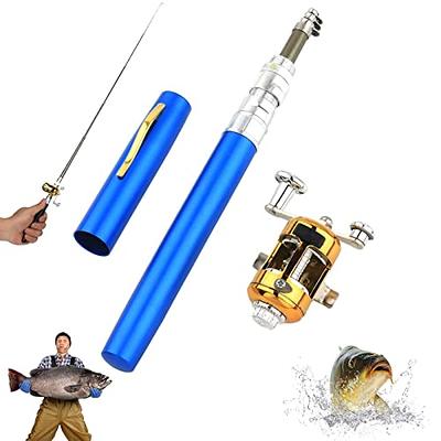 2023 Pocket Size Fishing Rod, Mini Telescopic Collapsible Pocket Fishing Rod,  Portable Pen Fishing Rod Reel Combo Set, Fishing Pole Pen,Travel Fishing  Rod Pen Kit (Blue) - Yahoo Shopping